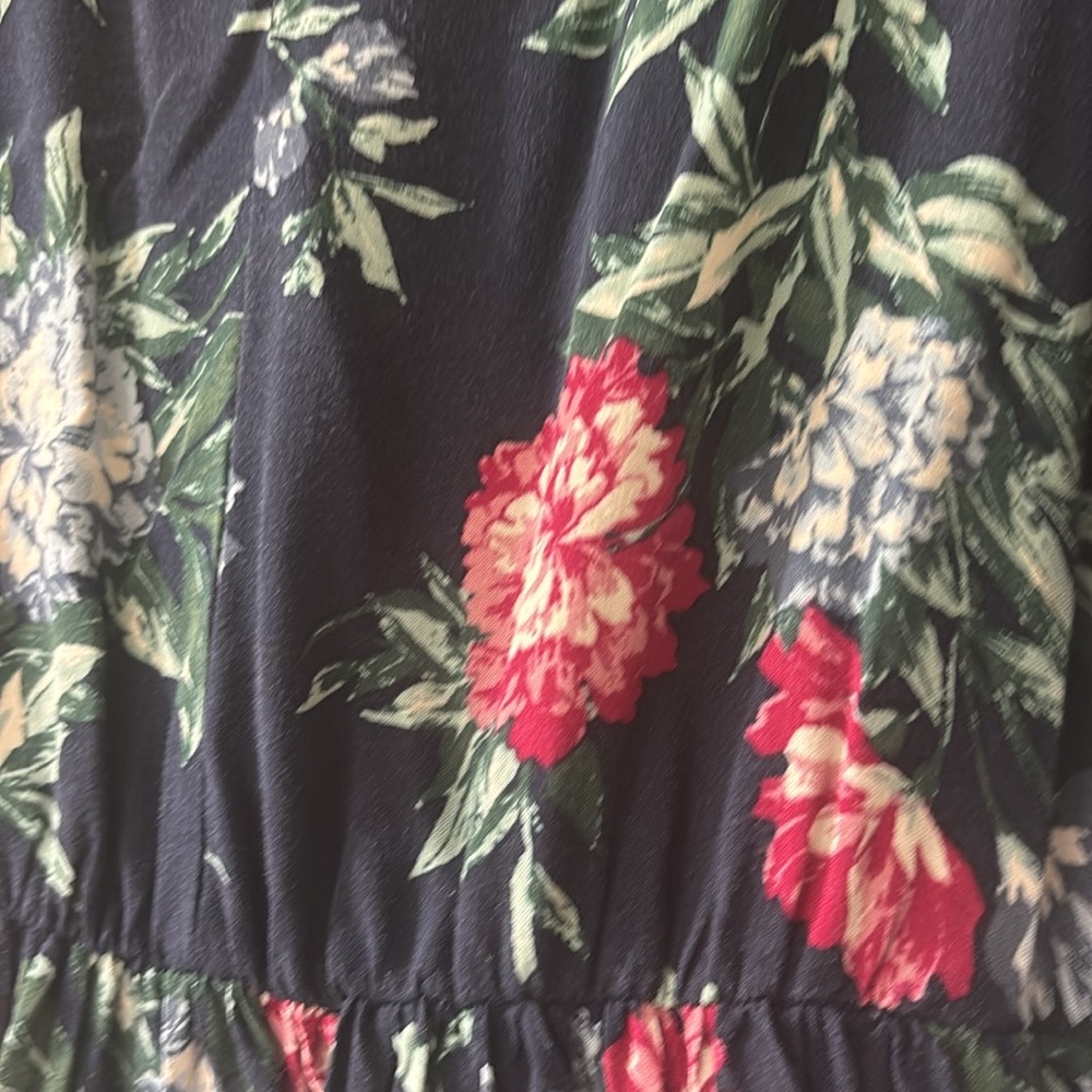 Banana Republic Floral Navy Dress - Picture 2 of 4